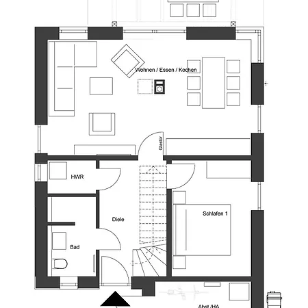度假居 Tortuga - Neues Fuer 6 Personen Mit Sauna, Kamin,garten, Hund Erlaubt